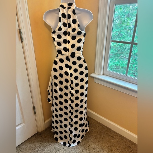 Lipsy London Polka Dot High Low Dress | Size 2 - Picture 3 of 8
